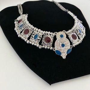 LAST CHANCE SALE! Rare Moroccan Berber Silver Antique Bohemian Necklace